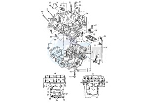 YZF R THUNDER CAT 600 drawing CRANKCASE