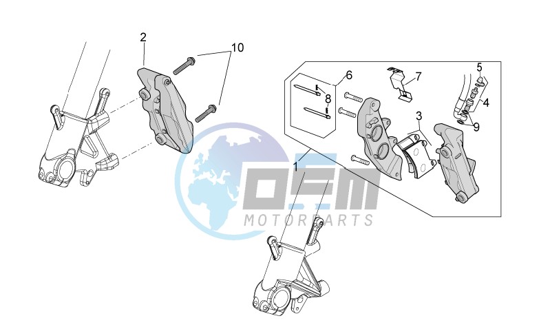 Front brake caliper