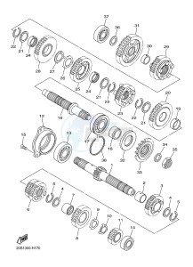 XJ6SA 600 DIVERSION (S-TYPE, ABS) (36DE 36DG) drawing TRANSMISSION