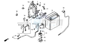 ST1100 drawing BATTERY