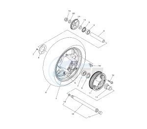 XP T-MAX ABS 530 drawing REAR WHEEL