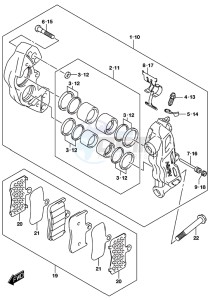 GSX-S750A drawing FRONT CALIPER