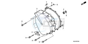 GL1800A Australia - (U) drawing CLUTCH COVER