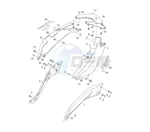 YP R X-MAX 250 drawing REAR BODY 1YS2-S6-S9