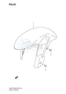 GSX-R750 (E2) drawing FRONT FENDER