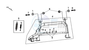 MAXSYM 600 I ABS EXECUTIVE (LX60A3-EU) (E4) (L7-M0) drawing MAIN STAND -SIDE STAND- KICKSTARTER PEDAL