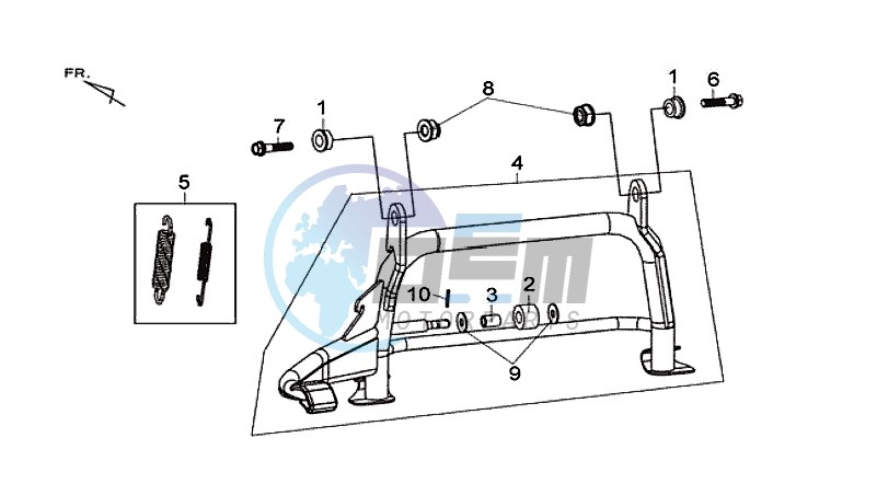 MAIN STAND -SIDE STAND- KICKSTARTER PEDAL