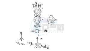 SENDA SM DRD RACING LTD - 50 CC VTHSR2A2B drawing CRANKSHAFT - CYLINDER