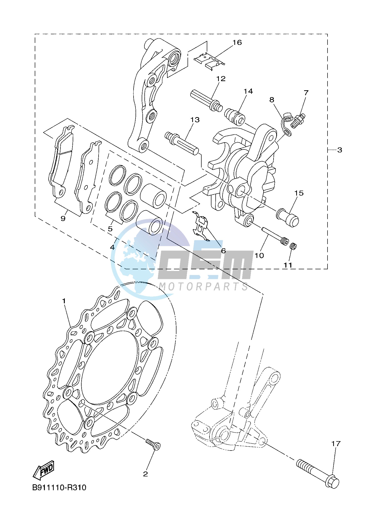 FRONT BRAKE CALIPER