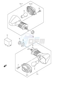 DL650 (E2) V-Strom drawing TURNSIGNAL LAMP