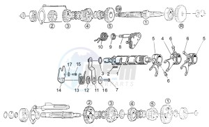 V7 Stone 750 drawing Gear box selector