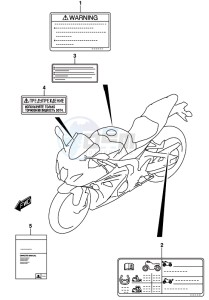 GSX-R1000 ARZ drawing LABEL