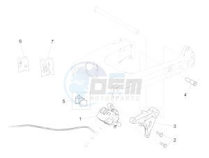 V9 Bobber 850 (APAC) drawing Rear brake caliper