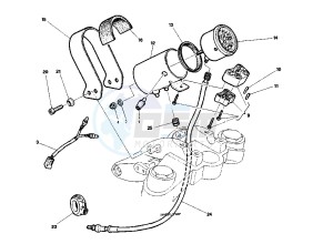 RAPTOR 125 drawing DASHBOARD UNIT