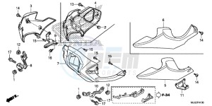 NC750SAF NC750S 4ED - (4ED) drawing UNDER COWL