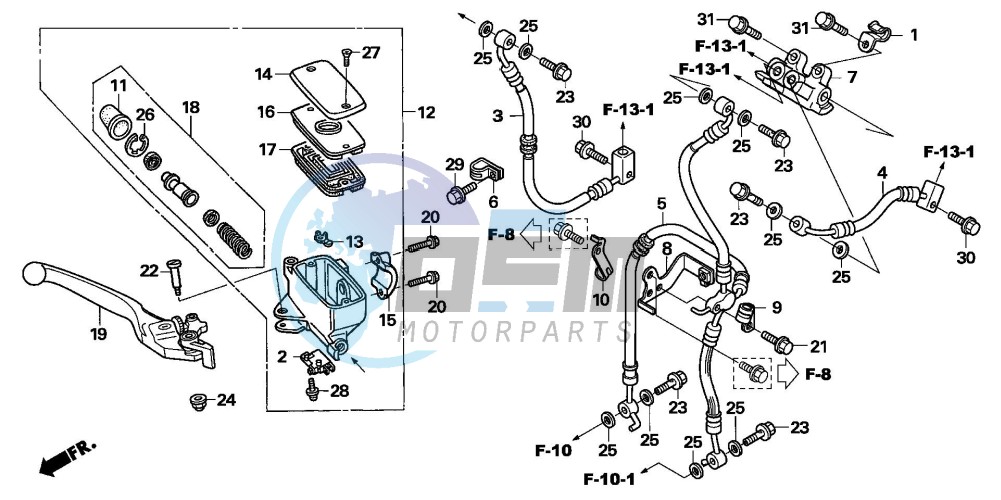 FR. BRAKE MASTER CYLINDER (ABS)