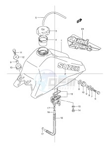 LT80 (P1) drawing FUEL TANK (MODEL T V W X Y)