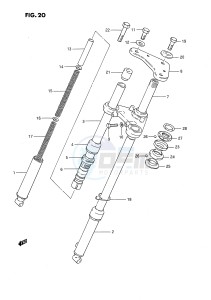 JR50 (P3) drawing FRONT FORK