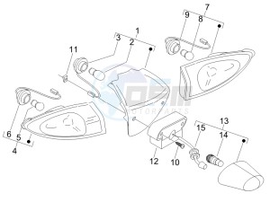 Fly 50 4t (USA) drawing Tail light - Turn signal lamps