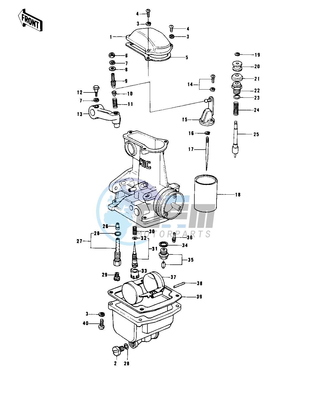 CARBURETOR PARTS -- KZ1000-B1- -