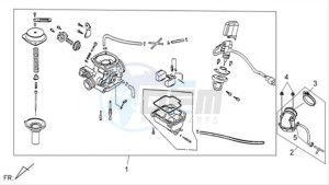 X'PRO 125 drawing CARBURATOR