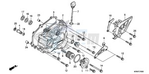 CRF250RG CRF250R ED drawing L. CRANKCASE COVER