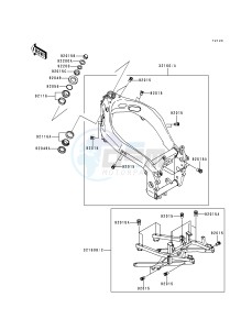 ZX 750 P [NINJA ZX-7R] (P1-P4) [NINJA ZX-7R] drawing FRAME