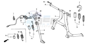 CBR600F3 drawing STAND