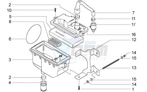 Ciao 50 Euro 1 drawing Box secondary air