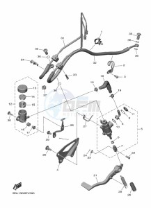 YZF1000 YZF-R1 (B3L7) drawing REAR MASTER CYLINDER