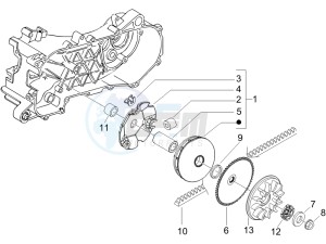 LXV 50 2T CH drawing Driving pulley