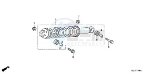 CRF50FE CRF50F Europe Direct - (ED) drawing REAR CUSHION