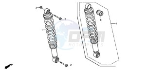 TRX250TM FOURTRAX drawing REAR CUSHION