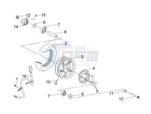 JET SPORT X R 50 drawing FR  WHEEL ASSY