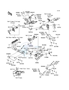 NINJA ZX-6R ZX600RDF FR GB XX (EU ME A(FRICA) drawing Muffler(s)