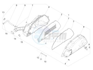 Medley 150 4T ie ABS (APAC) drawing Air filter