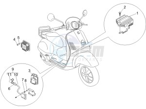 LXV 50 2T drawing Voltage Regulators -ECU - H.T. Coil