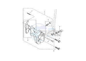 DT R - DT X 50 drawing FRONT BRAKE CALIPER MOTARD