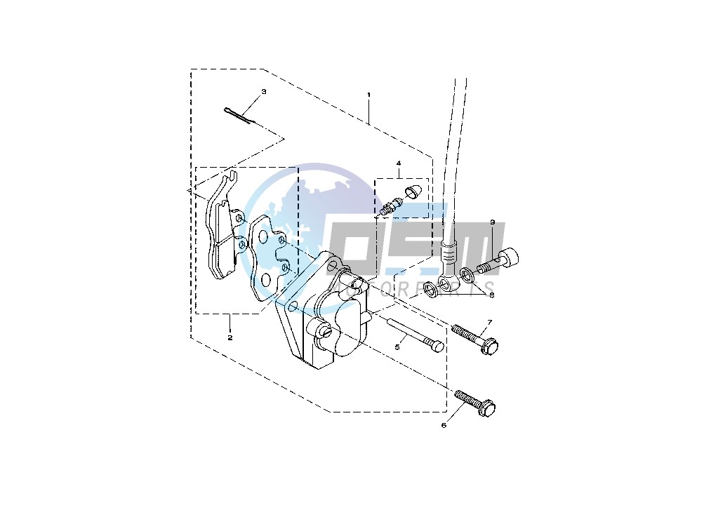 FRONT BRAKE CALIPER MOTARD