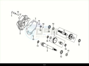 FIDDLE II 50 EFI (AF05W6-NL) (M2) drawing MISSION CASE-DRIVE SHAFT