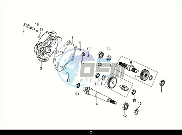 MISSION CASE-DRIVE SHAFT