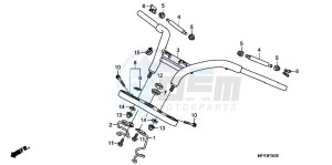 VT1300CXAC drawing HANDLE PIPE/TOP BRIDGE