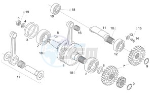 RS 125 drawing Crankshaft - Balance shaft