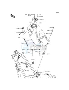 KLX125 KLX125CGF XX (EU ME A(FRICA) drawing Fuel Tank