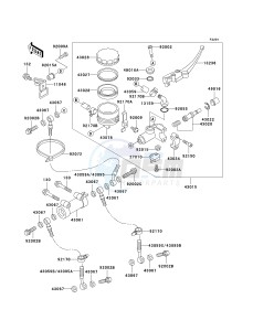 ZX 750 P [NINJA ZX-7R] (P5-P8) [NINJA ZX-7R] drawing FRONT MASTER CYLINDER