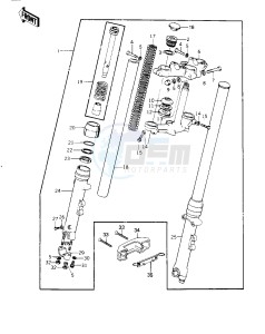 KZ 1000 G [CLASSIC] (G1) [CLASSIC] drawing FRONT FORK