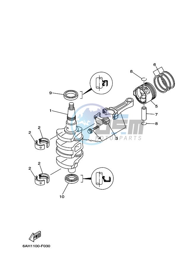 CRANKSHAFT--PISTON