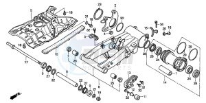 TRX300EX SPORTRAX drawing SWINGARM