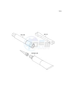 KX 250 T [KX250F] (7F) T7F drawing OWNERS TOOLS