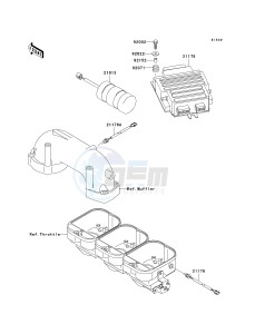 JT 1100 C [1100 STX D.I.] (C1) [1100 STX D.I.] drawing FUEL INJECTION